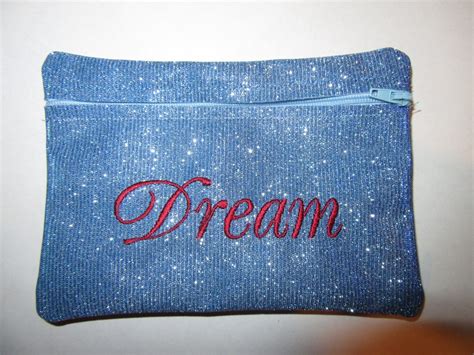 Buy Handmade Embroidered BLUE RAZZLE DAZZLE Cosmetic Makeup Bag Online ...