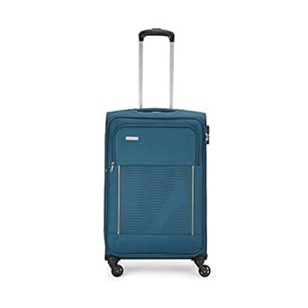 Aristocrat Titus 58cm Softside Cabin Size 4W Blue Trolley : Amazon.in ...