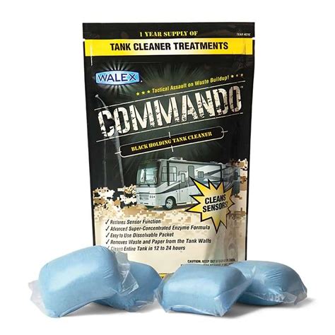 Walexcommando Rv Black Holding Tank And Sensor Cleaner Eliminates Waste ...