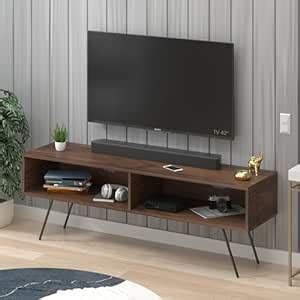 BLUEWUD Averyl Engineering Wood TV Entertainment Unit Set Top Box Stand ...