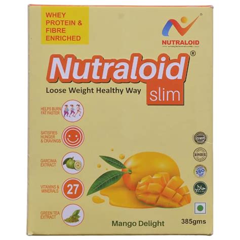 Nutraloid Slim Mango Flav - Pack of 385g Powder : Amazon.in: Health ...