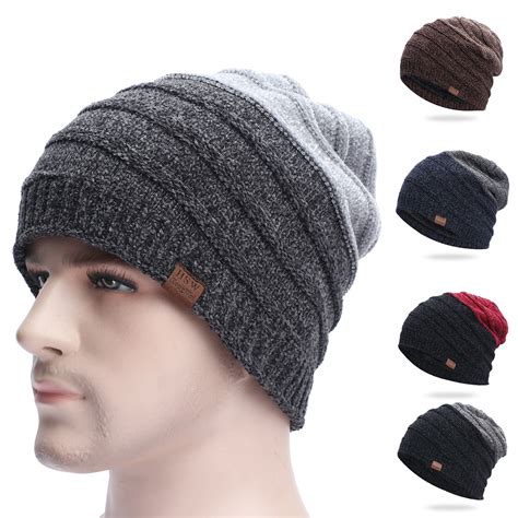 Bobasndm Slouchy Beanie for Men Winter Hats for Guys Cool Beanies Mens ...