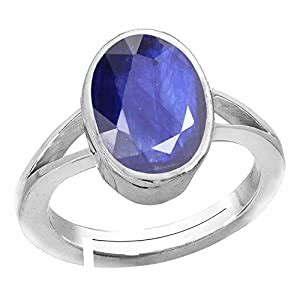 Buy Rama & Mool Chand Trading 4.25 ratti Blue Sapphire Ring Certified ...