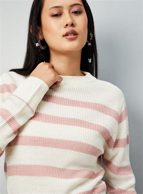 Buy Women Striped Sweater Online at just Rs. 899.0 - 1000015776357 ...