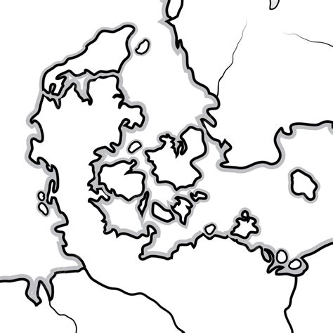 Denmark Map Vector Design Images, World Map Of Denmark, Denmark, Danish, Route PNG Image For ...