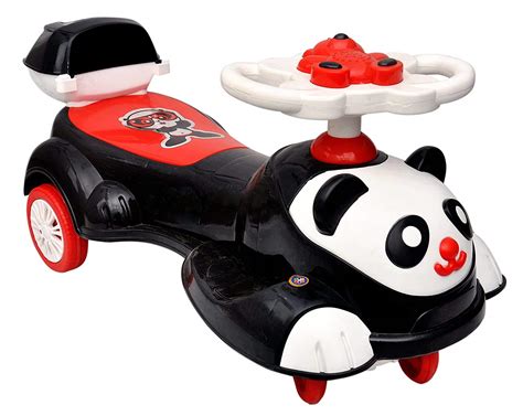 Toyshine Big Panda Magic Car, Ride-on Toy, White Black : Amazon.in ...