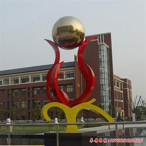 金越不锈钢腾飞雕塑 校园文化主题雕塑设计