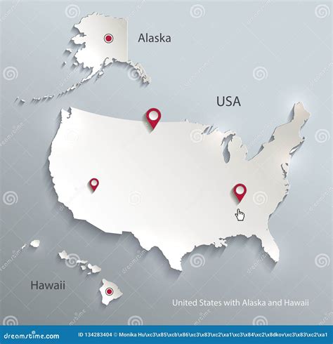Usa Map Alaska And Hawaii