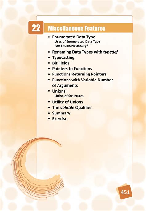 22. Miscellaneous Features (C Programing) - 451 22 Miscellaneous ...