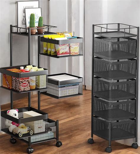 ADMIN INDUSTRIES Metal Kitchen Trolley Kitchen Organizer Items&Kitchen ...