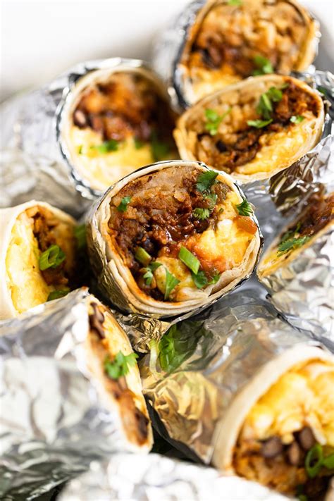 Vegetarian Breakfast Burritos (Freezer Friendly)