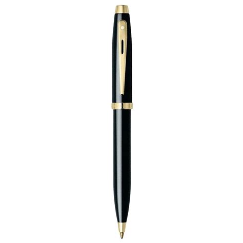 Sheaffer 100 Glossy Black GT Ballpoint Pen + Table Clock Gift Set G932
