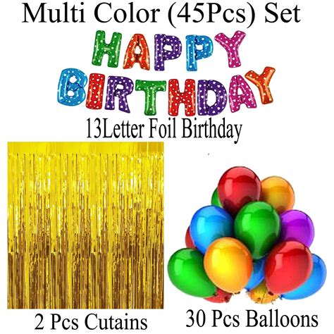 Buy Realistic Store Happy Birthday Balloons For Decoration Kit set -45 ...