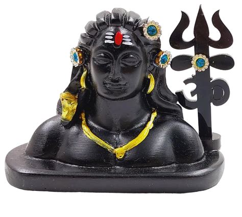 Buy ARTISKRITI Adiyogi Shiva God Idol for Car Accessories Dashboard ...
