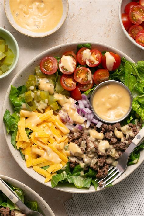 Hamburger Salad Keto Cheeseburger Salad