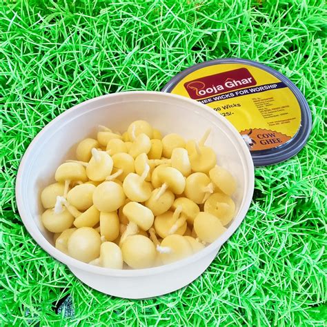 Buy Pooja Ghar Cow Ghee Diya, 30min Burning Time, Wax Free Cow Ghee ...