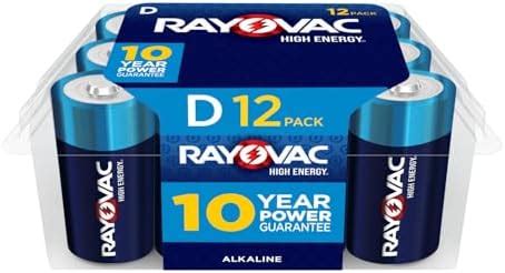 RAYOVAC D 12-Pack HIGH ENERGY Alkaline Batteries, 815-36LK : Amazon.in ...