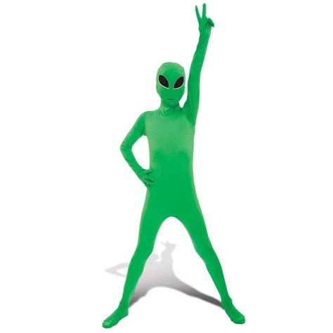 Buy MorphsuitsMorphsuits Alien Costume Kids Green Alien Costume ...