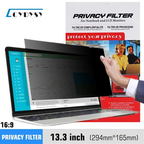 Buy 13.3 inch Privacy Screen Filter Anti-peeping Protector film for 16: ...
