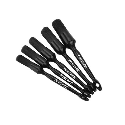 Foxcare Auto detailing Black brushes set of 5pcs – Foxcare Industries