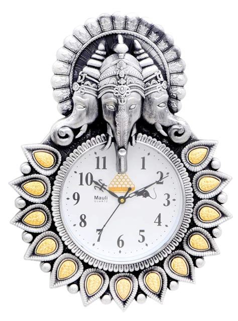 Buy SHREE HEM Wall (Ganesh ji) Analogue Clock Online at Low Prices in ...