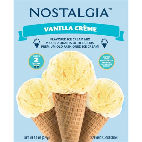 Nostalgia Premium VANILLA Ice Cream Mix 8 oz