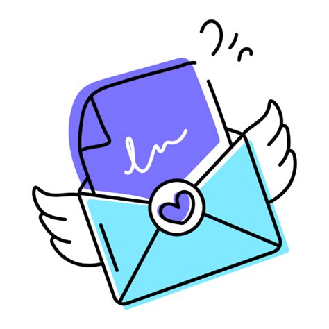 Love letter Generic Sticker Color Lineal Color icon | Freepik