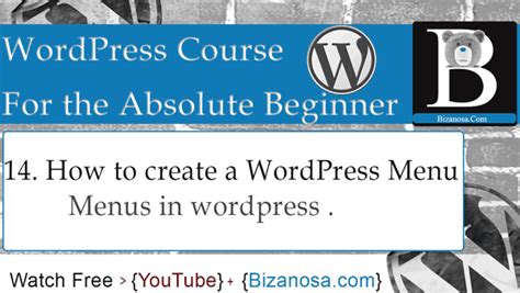 WordPress Menu Tutorial 的图像结果