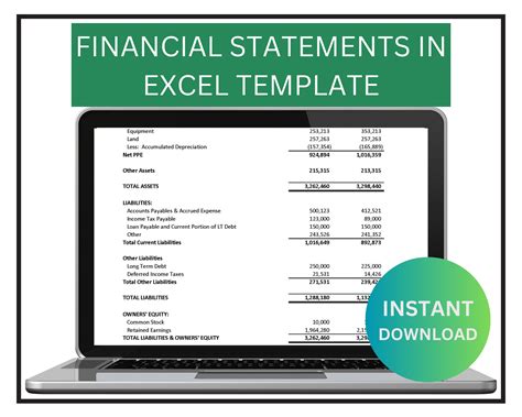 Image result for Excel Financial Statement Template Design