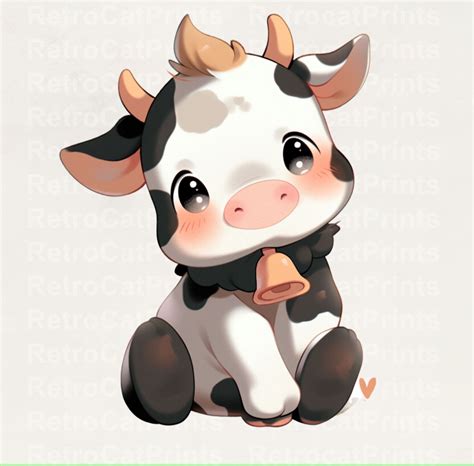 Cute Baby Cow Clipart