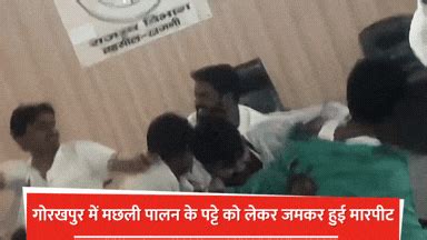 गोरखपुर में मछली पालन के पट्टे को लेकर जमकर हुई मारपीट, सोशल मीडिया पर ...