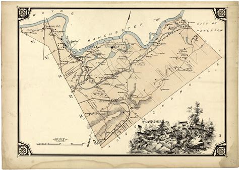 Township of Little Falls from Atlas of Passaic County, New Jersey from ...