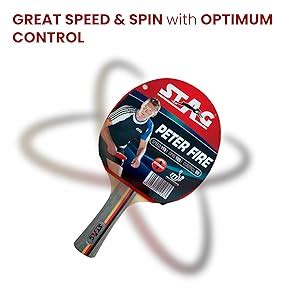 Stag Peter Fire Table Tennis Racquet | 172 Grams | Advanced | ITTF ...