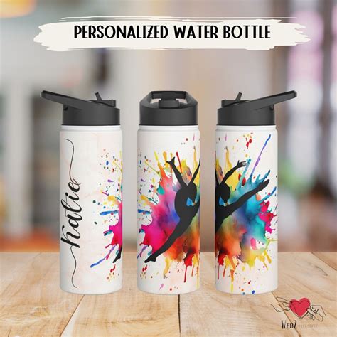 Personalized Gymnast Water Bottle Customized Gift for Girl Gymnastic ...