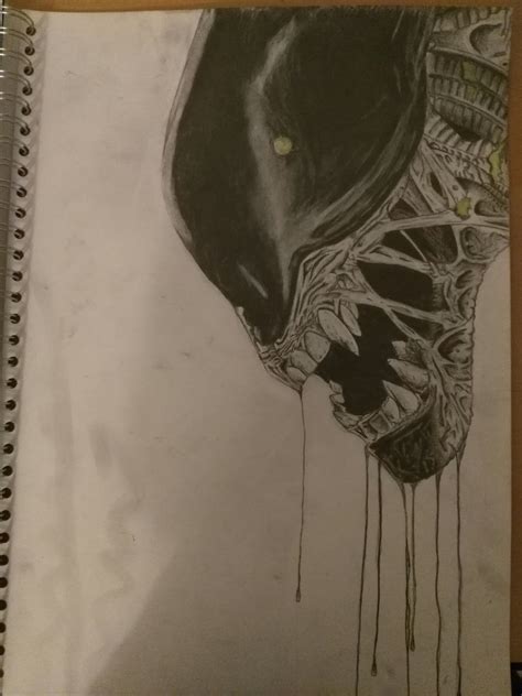 Alien xenomorph drawing a3 : r/alienisolation