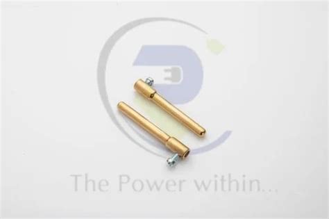 Industrial pins and sockets - Brass electric hollow plug pin ...