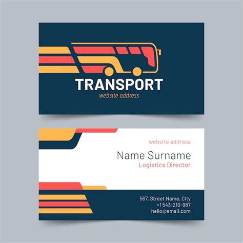 Transportation Business Cards 的图像结果