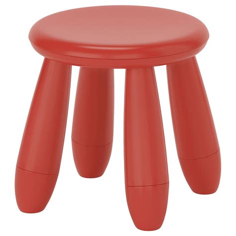 MAMMUT children's stool, in/outdoor/red - IKEA