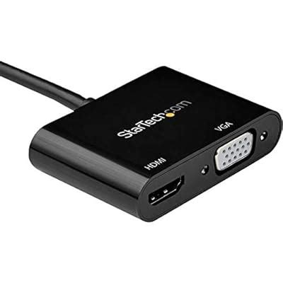 Buy StarTech.com Mini DisplayPort to HDMI VGA Adapter - mDP 1.2 HBR2 to ...