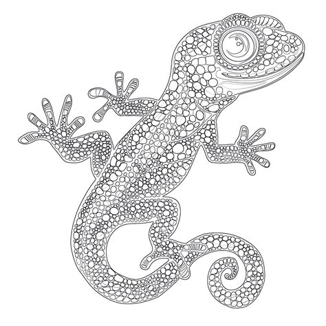Cartoon Gecko Coloring Pages [2025]