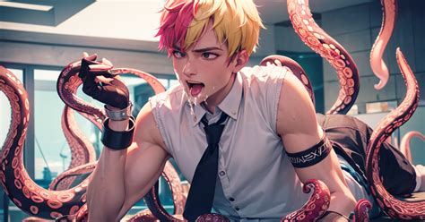 #腹筋 Tentacle, Cum, and Boy (14) - Zuribyのイラスト - pixiv