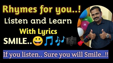 Popular Rhymes for Children| Rhymes with Lyrics| SMILE Rhyme | Listen ...