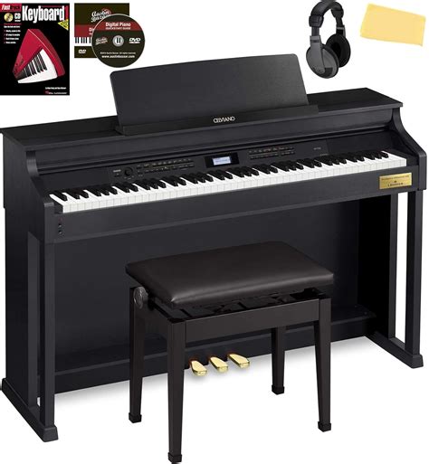 Casio AP-700 Celviano Digital Cabinet Piano - Black Bundle with ...