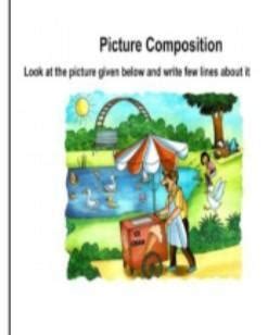 Picture Composition Look at the picture given below and write 10 lines ...
