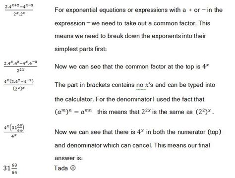 Image result for Simplifying Exponential Equations