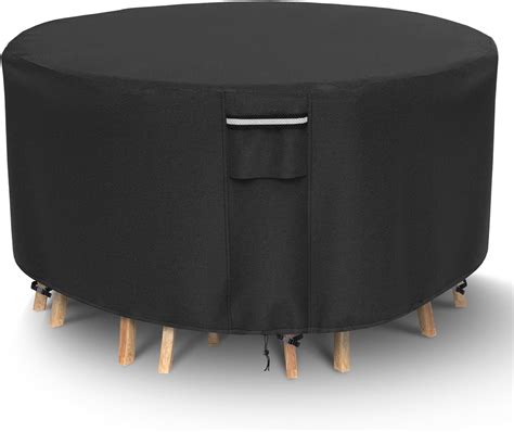 Round Patio Furniture Covers, Waterproof Outdoor Table Cover, Heavy ...