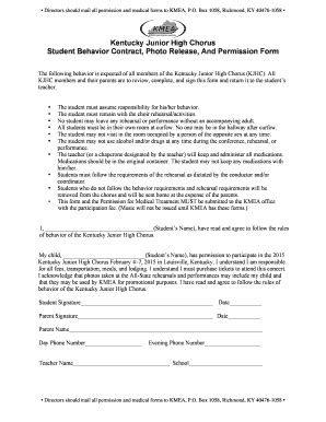 18 Printable Student Behavior Contracts Forms and Templates - Fillable ...