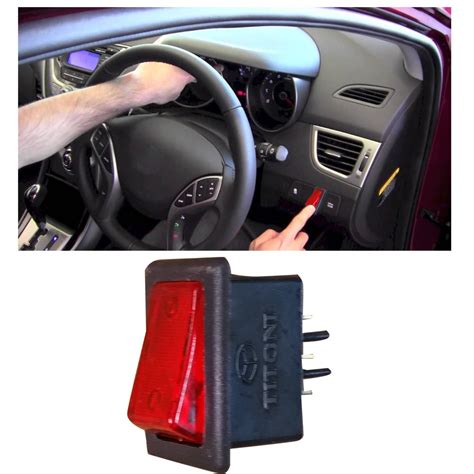 Vheelocityin On/Off Switch Extra Switch Button Red with Led for Maruti ...