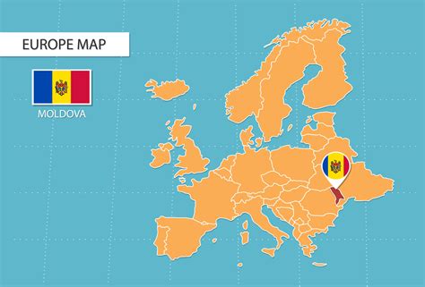 Map Europe Moldova
