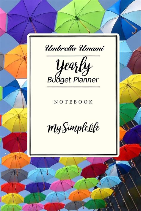 Buy Yearly Budget Planner: Umbrella Umami: Yearly Budget Planner ...